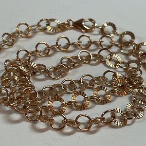Bronze Gold Tone 24” Necklace